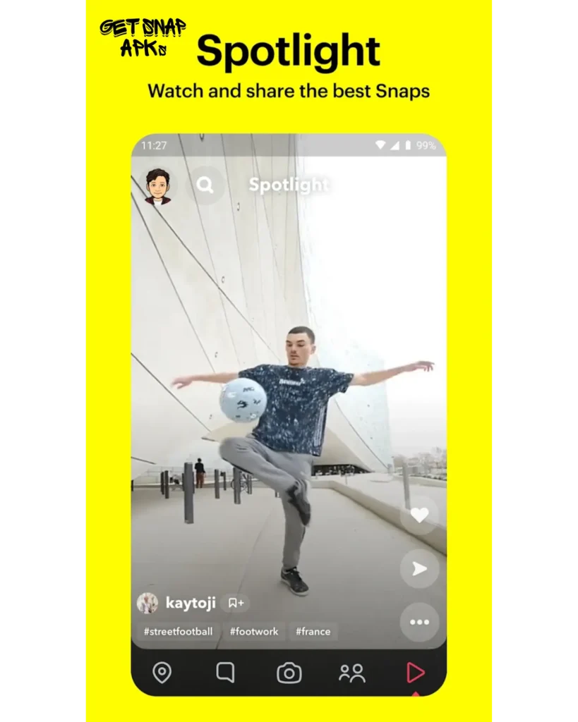 Enjoy Spotlight On GB Snapchat APk