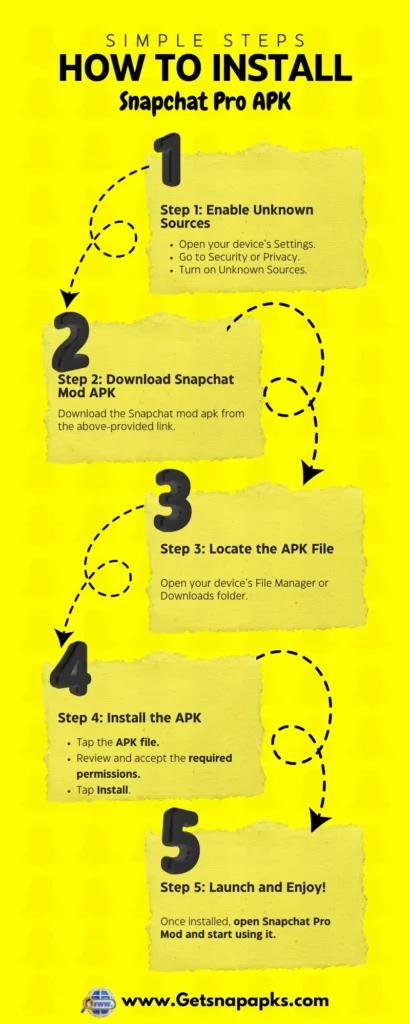 How to download and install Snapchat pro mod APK